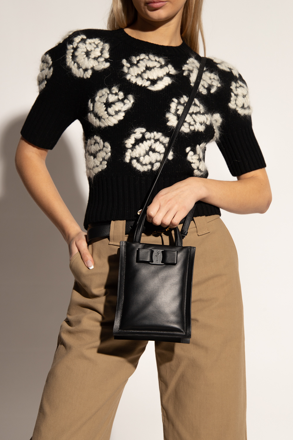 SchaferandweinerShops | floral motif wallet salvatore ferragamo wallet nero  | Women's Bags | FERRAGAMO 'Viva Mini' shoulder bag